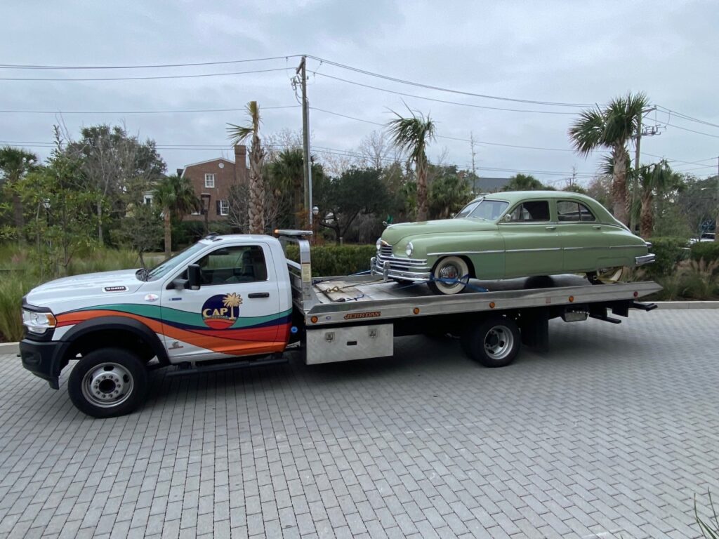 flatbed towing, wheel lift towing, battery jumpstart, classic car towing, exotic car towing, medium duty towing Charleston SC